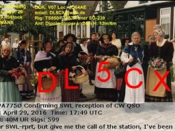 Qsl cw