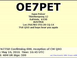 Qsl cw