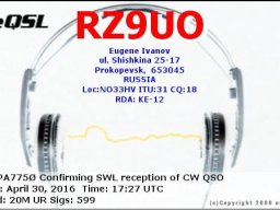 Qsl cw